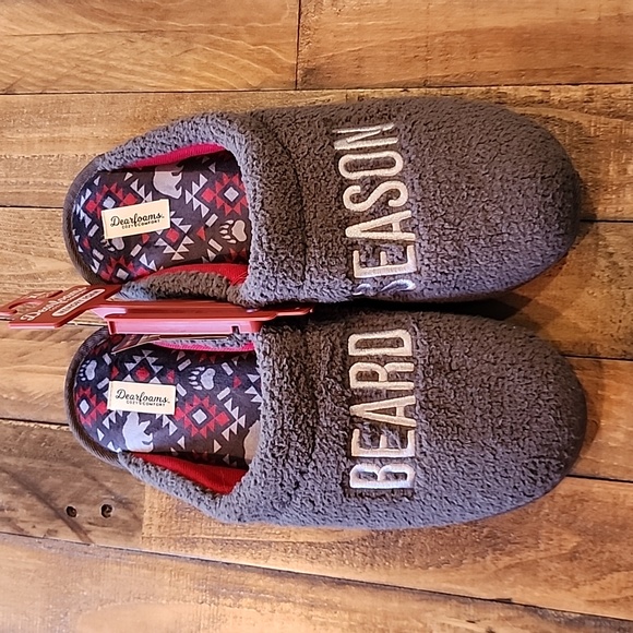 dearfoams Other - Men's Dearfoams Cozy Comfort Slippers, Beard Season